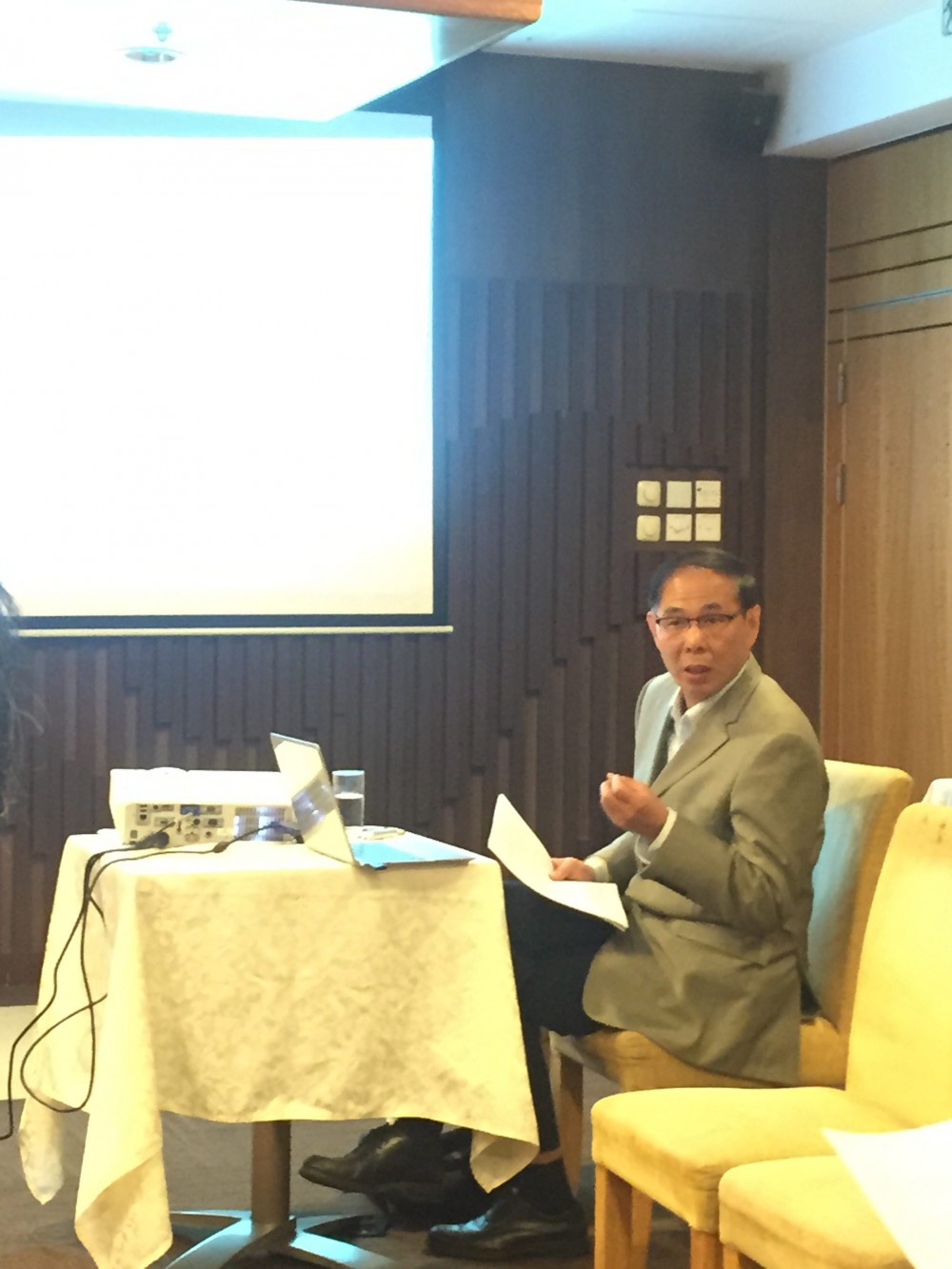 張宏生教授,於香港浸會大學,2017年3月1日